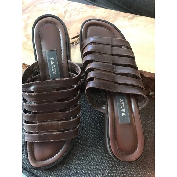 Bally Leather Women’s Sandals Size 7.5 in brown - Picture 7 of 8
